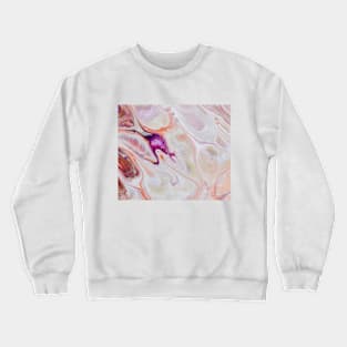 Colorful paint marble texture Crewneck Sweatshirt